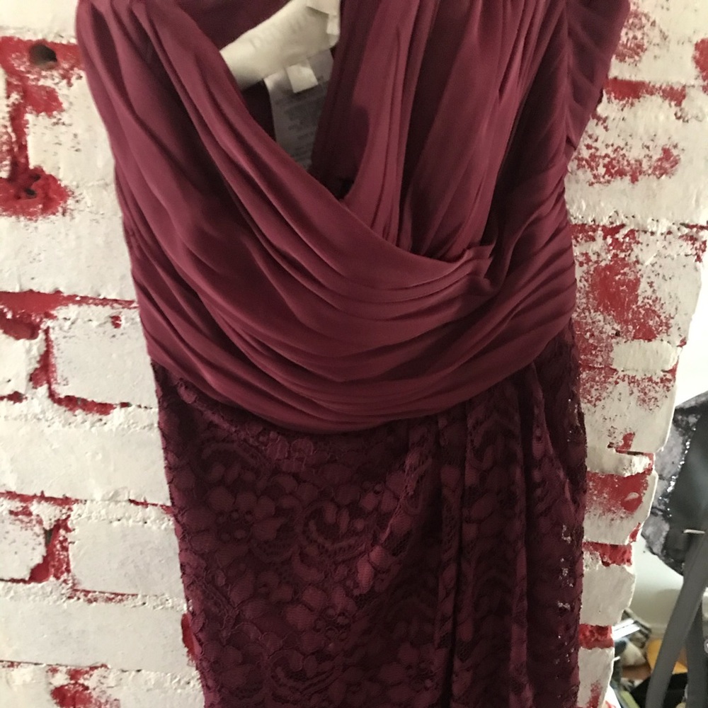 beautiful maroon dress